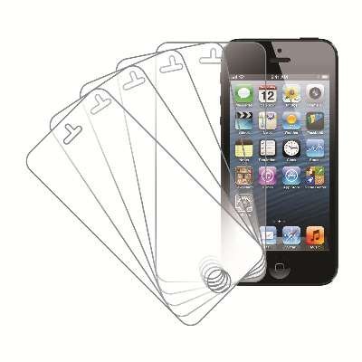 eTECH Collection 5 Pack of Anti-Glare Screen Protectors for Apple iPhone 5/5S/5C AT&T, T-Mobile, Sprint, Verizon