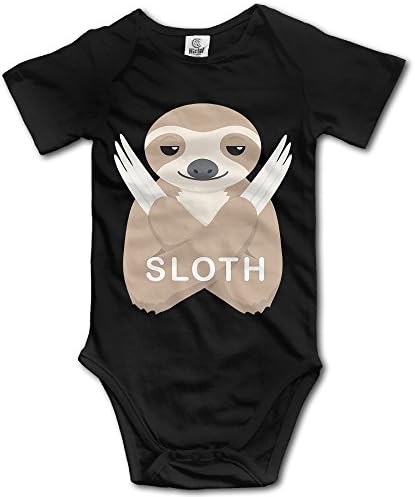 KI3SOP Sloth Is My Spirit Animal POSTER Onesies Bodysuit For Baby Boys Girls Black 18 Months