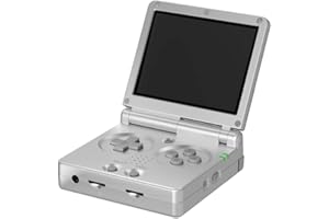 MARRYOO RG35XXSP Flip Portable Handheld Game Console 3.5inches IPS Screen Clamshell Retro Game Player, Linux System Include 64GB TF Card 3300mAh Rechargable Battery(Silver)