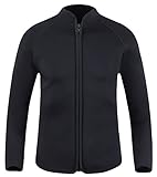 EYCE DIVE & SAIL Men's 3mm Wetsuit Jacket Top Long Sleeve Neoprene Wetsuits