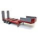 1/16 Red Tri-axle Low Loader Trailer w/Ramps 42823