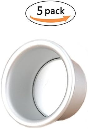 BakeWarePlus Mini Aluminum Chiffon Cheesecake Cake Round Pan Mold with Removable Bottom 2 Inch Set of 5