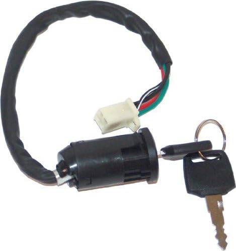 Vakeen Ignition KEY Set 4 Wires for Chinese Made 50cc 70cc 90cc 110cc 125cc Kids ATV Dirt Bike Pocket Bike Chopper
