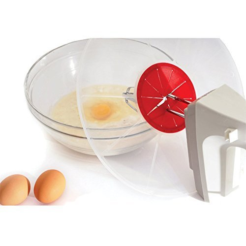 1 Piece 29.8 cm Silicone Splatter Screen Baking Mixing Bowl Guard Covers Pots, Shields From Splatter Sprays, Avoids Spill