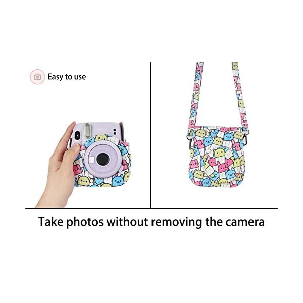 Yosuny Portable Case Kompatibel mit Fujifilm Instax Mini 11 Sofortbildkamera mit verstellbarem Gurt und… – Bild 5
