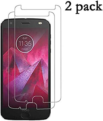 [2 Pack] Moto Z2 Force Screen Protector, GPROVA Tempered Glass 9H Hardness [Case Friendly][Anti-Bubble][Anti-Scratch] [Anti-Fingerprint] HD Clear Flexible Film with Lifetime Replacement Warranty