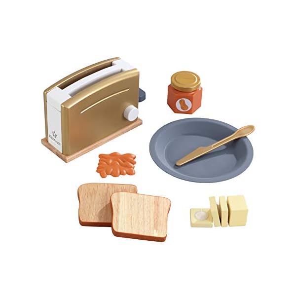 KidKraft 53536 Holz-Smoothie-Set für Spielküchen, Silber