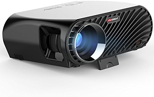 Projector, Dinlly 200 inches 3200 Lumens 720P LCD Multimedia Video Projector for Home Cinema with Built-in stereo sound Speaker