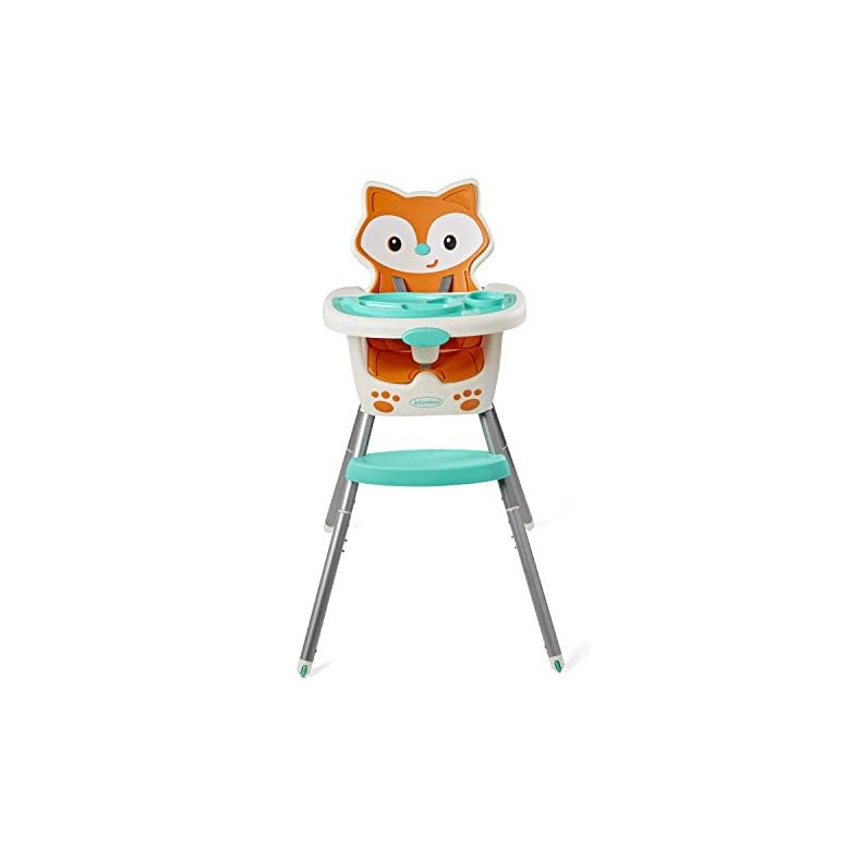 Infantino 4-in-1 High Chair – Space-Saving, Multi-Stage Booster and Toddler Chair with Multi-use Meal mat and Dishwasher…