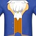 Spreadshirt Beast Jacket Aristocratic Rococo Costume Men's T-Shirt, L, Royal Blue