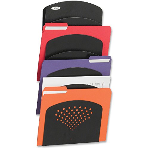 Safco - Steel Wall Rack Letter/Legal Seven Pocket Black 91/2 X 2 X 21 3/4 