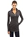 PattyBoutik Women's Zip Pocket Tunic (Heather Dark Gray S)