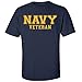 Navy Veteran Gold Logo Short Sleeve T-Shirt in Navy - X-Large