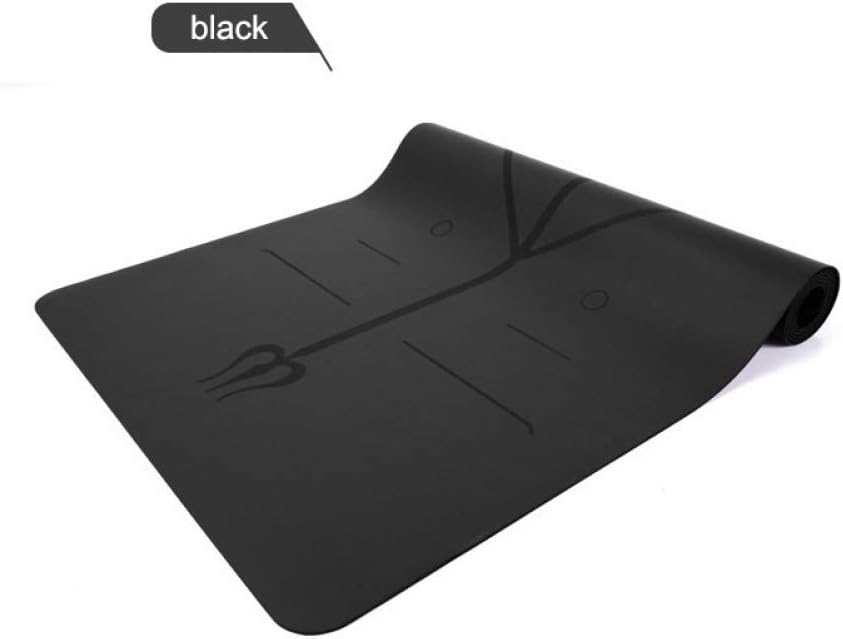 DUKUE Yoga Mat 5Mm Natural Rubber Non-Slip Yoga Mat With Position Line Pilates Mats