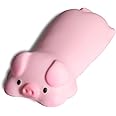 Cityhermit Cute Wrist Rest Support for Mouse Computer Arm Rest for Desk Ergonomic Kawaii Office Supplies Slow Rising PU Mouse Pad (Pink Pig)