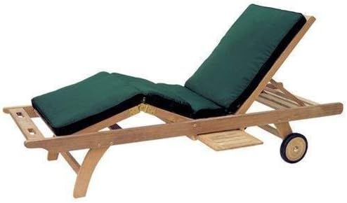 Royal Teak Collection CUSBG Sun Bed Cushion, Green