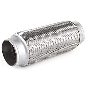 Flexibele uitlaatpijp, roestvrijstalen uitlaat Flexibele pijp Flexi Joint Reparatiebuis Auto-accessoires(51MM*200MM)