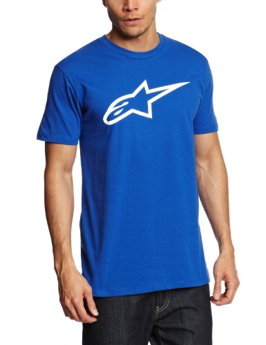ALPINESTARS Men's Ageless T-Shirt, Royal/White, Large