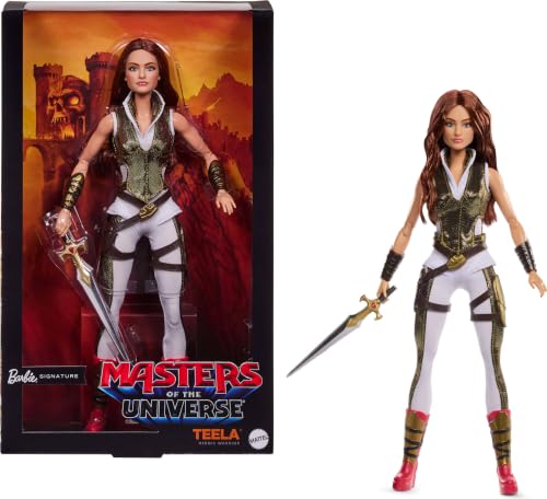 バービー(Barbie) シグネチャー バービー マスターズ・オブ・ユニバース ティーラ Teela コレクタードール 6歳から ホワイト JKG65