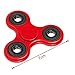 Fidget Spinner Toy - GLE2016 Fidget Toys Hand Spinner Triple Arms with Ceramic Bearing (Red)
