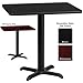 Flash Furniture 30 Inch x 42 Inch Rectangular Bar Table w/Black or Mahogany Reversible Laminate Top