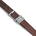 SlideBelts Top Grain Leather Ratchet Belt (Walnut with Silver Buckle, Up to 48