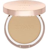 ​Emani​ Flawless Matte Powder Foundation Makeup for Sensitive Skin, Natural Mineral Foundation​ Compact with Buildable Coverage, ​Oil Control, Talc Free, ​Cruelty-Free &amp; Vegan, Sienna