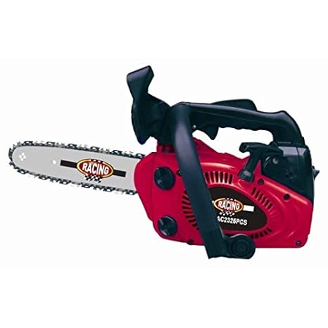 Racing Benzin Einhand Motorsäge Astkettensäge 25cm + 2. Kette TopHandle Kettensäge