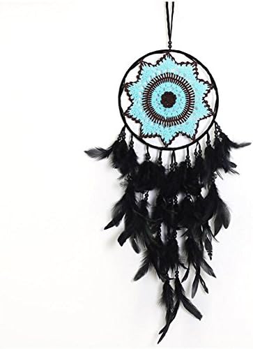The Dream Catcher Black and Blue, Malicosmile Indian Feather Dream Catchers Mobile Wall Decorations for Men Women Girl Boy Christmas Gifts