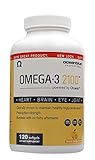 Ocean Blue - Professional Grade Omega-3 2100 (1050mg) - Top Rated Fish Oil Supplement - 120 Softgels - Pharmaceutical Grade - Helps Lower Cholesterol - Molecularly Distilled Fish Oil - EPA DHA - IFOS Tested