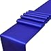 Parfair Dessin Pack of 5 Satin Table Runners 12 x 108 inch for Wedding Banquet Decoration, Bright Silk and Smooth Fabric Party Table Runner - Royal Blue