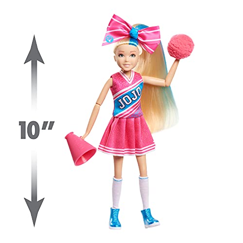 JoJo Siwa 10 Inch Singing Doll, Sings High Top Shoes, Pink Cheerleading