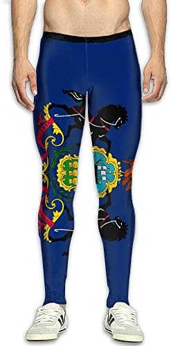 DOPPYENG Mens Compression Pants Base Layer Running, Cycling, Sports, Training, Weightlifting Tights Pennsylvania Sign 3D Print Fitness Sports Tight Leggings