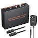 eSynic Digital to Analog Audio Decoder 3 Port Optical SPDIF Toslink to L/R RCA 3.5mm Stereo Audio Toslink Optical Switcher Splitter with 6.5ft OD 4.0 Cable Power Adapter Support DTS Dolby-AC3 2.0 LPCM
