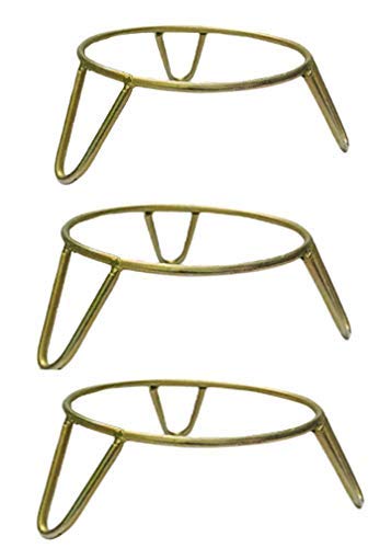 Viyily Heavy Iron Matka Stand - Plant Pot Stand - Planter Stand,Golden, 5.5