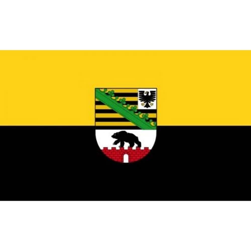 AZ FLAG - Saxony -Anhalt Flag - 3x5 Ft - 100D Polyester Germany - German Region Of Saxony -Anhalt Banner with Two Metal Grommets - Fade Resistant - Vivid Colors - 3' x 5' Feet - 150x90 Cm — image 1