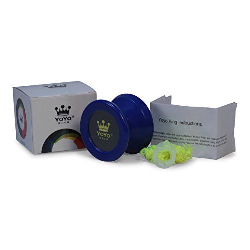 Yoyo King Blue Merlin Pro Yoyo with Ball Bearing Axle and Extra String