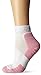 Thorlos Unisex EWH Walking Thick Padded Ankle Sock, White/Pink, Medium