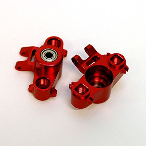ST Racing Concepts ST5334R CNC Machined Precision Aluminum Heavy Duty Steering Knuckles with Larger 6 x 15 Bearings (Red)