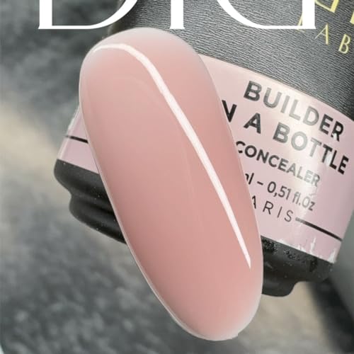 Didier Lab Premium Builder Gel in a Bottle Concealer - Strengthens Natural Nails - LED UV Hard Gel for Nail Repair and Extensions - 0.51 fl oz - Image 4