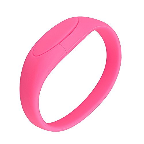 KOOTION Wristband USB 2.0 Flash Drive Thumb Drive Memory Stick (16GB, Pink)