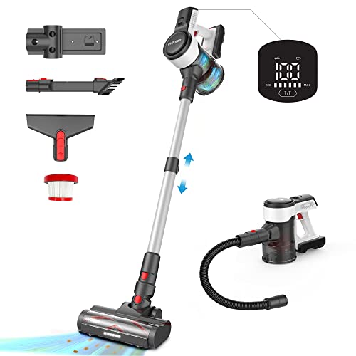 Evereze EVC4001 Cordless Stick Vacuum with 45 Minute Runtime, 1.1 Liter
