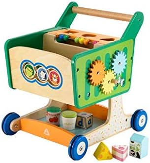 toy shopping basket wooden