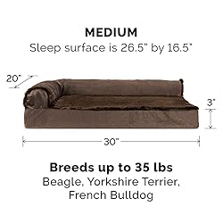 Furhaven Cooling Gel Dog Bed for Medium/Small Dogs
