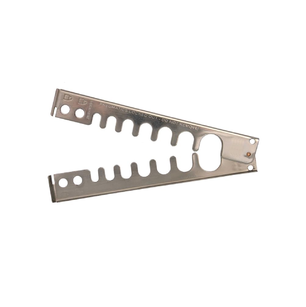 Pneumatic Lockout Fitting - Stainless Steel Compressed Air Line Lockout Device - Fits Up to 2 Padlocks - Industrial Loto Safety for Air Hoses & Pneumatic Systems