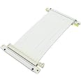 SGPC White PCIe 3.0 x16 Riser Cable, Dual Reverse Connectors - Compatible with K39/K49/K59/K39PRO/K49PRO Cases