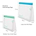 Reusable Storage Bags: Upgrade Stand Up Food Storage Bags, Lunch Bag, Snack Bag, Bpa Free Freezer Bag for Food Organization, 4 Large Reusable Storage Bags, 4 Medium Sandwich Bags