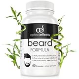 Beard Formula Supplement for Men by Optimal Effects with Vitamins for a Fuller, Longer &amp; Thicker Beard, All Natural Complex with Biotin that Promotes Faster Facial Hair Growth - 60 Veggie Capsules
