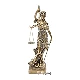 T-Trove Cold Cast Bronze Lady Justice La Justitia Statue Figurine
