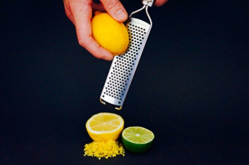 image for ZESTY Citrus Lemon Zester & Cheese Grater - Great for Lemon, Lime, Gin